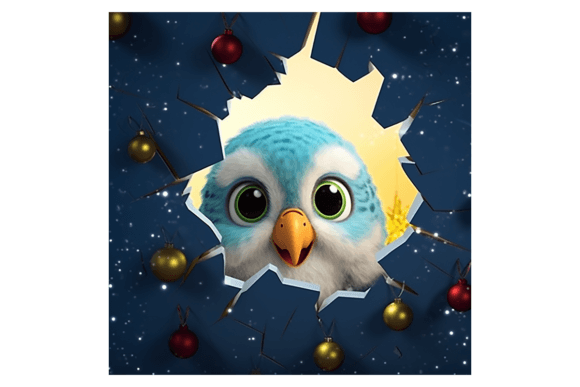 Christmas Budgeriar Broken Wall 1 Illustrations Review