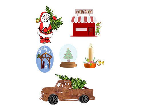 Christmas Clipart Set 1: Illustrations for Sellers