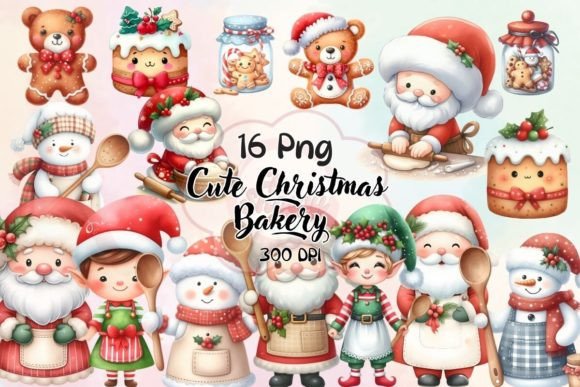 Cute Christmas Bakery Sublimation: A Crafter’s Review of Illustrations