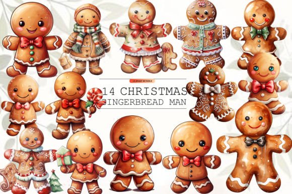 Cute Christmas Gingerbread Man Clipart: A Designer’s Review