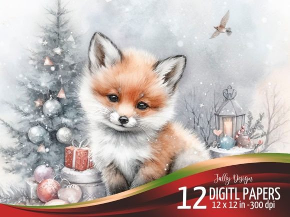 Review: Watercolor Baby Fox at Christmas Night