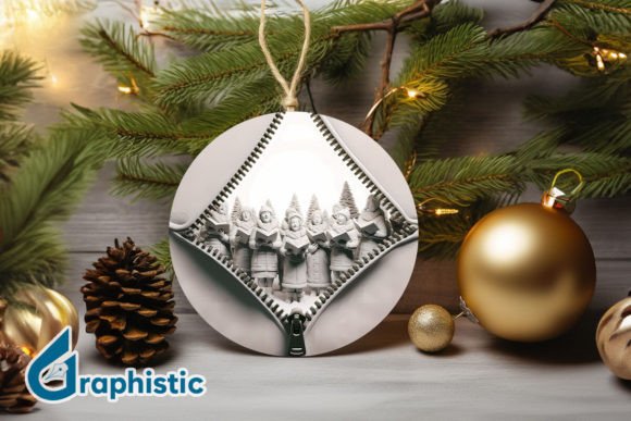 Reviewing Unzipped 3D Christmas Ornament PNG 06