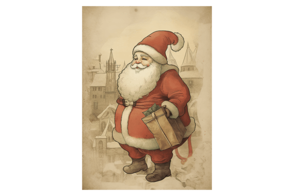 Santa Claus Christmas Card 2: Premium Illustrations