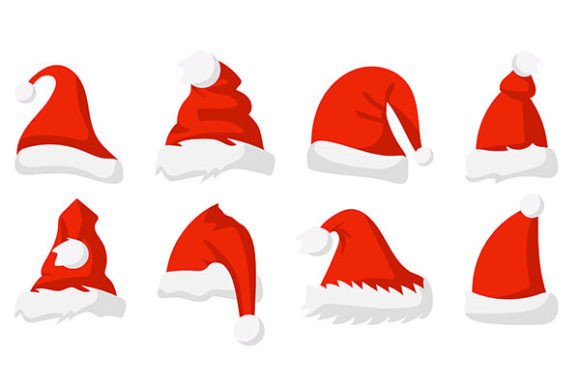 Santa s Hat Illustrations for Holiday Sales