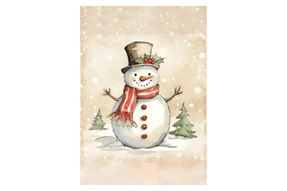 Snowman Christmas Card 3: Illustrations for Branding