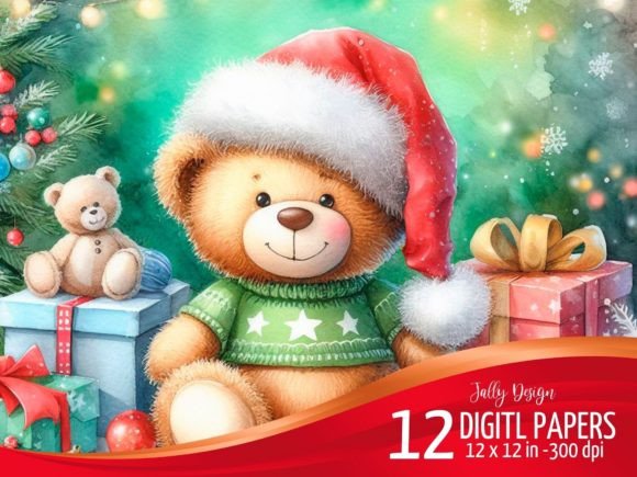 Teddy Bear Christmas Illustrations Review