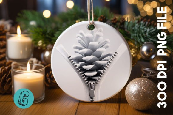 Unzipped Christmas Ornament PNG 19: Illustrations for Branding