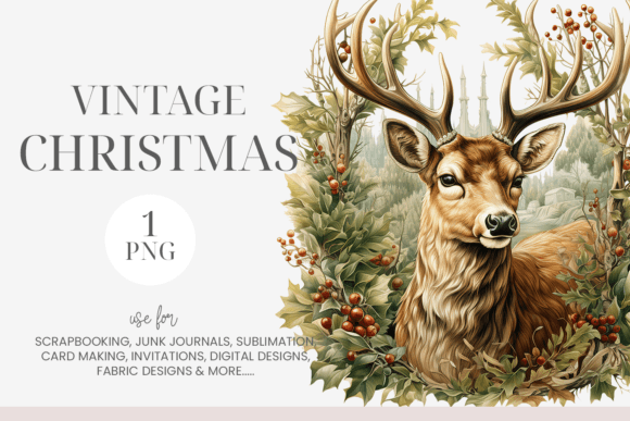 Vintage Christmas Deer Clipart: Brand Review